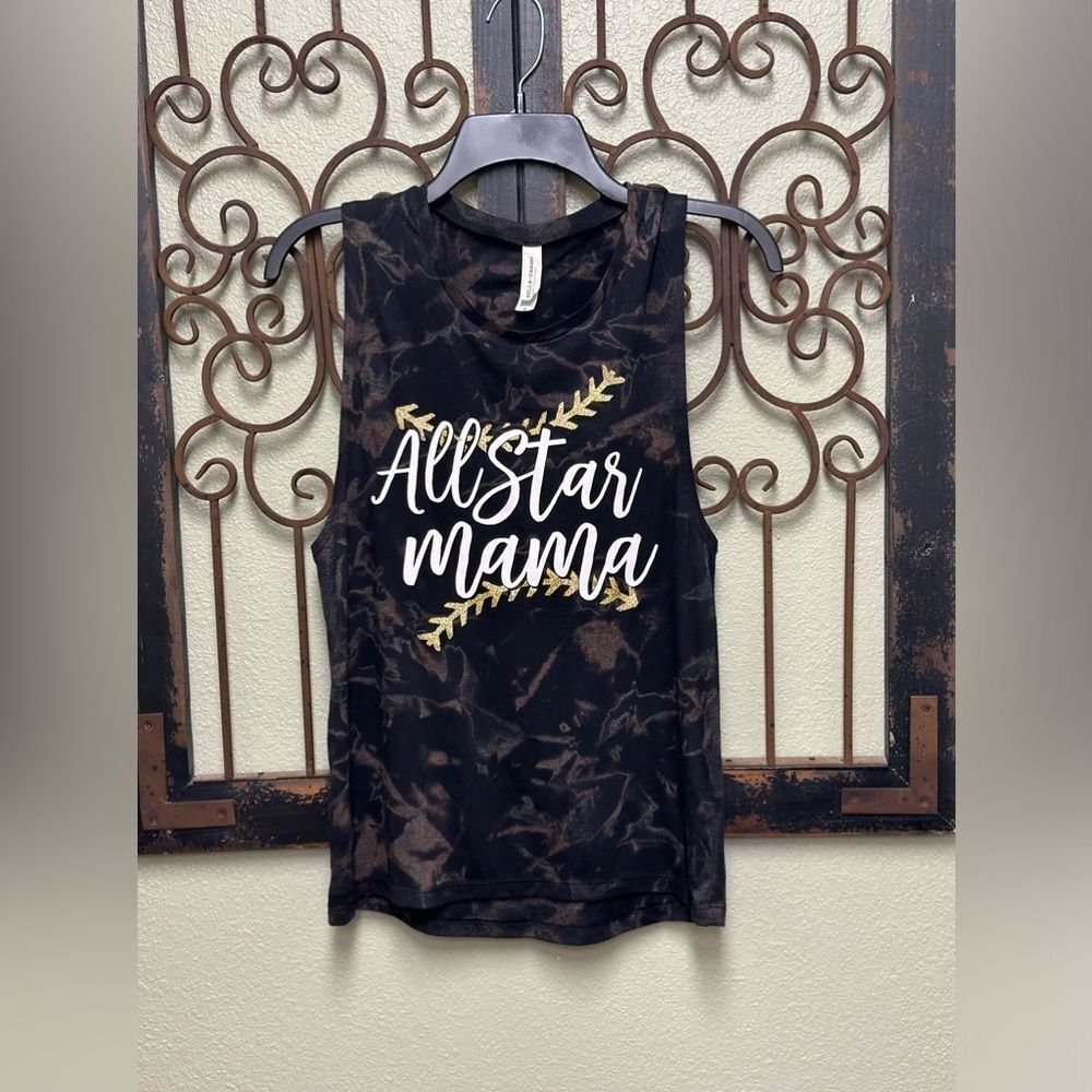 Bella Canvas All Star Mama camo sleeveless tank top